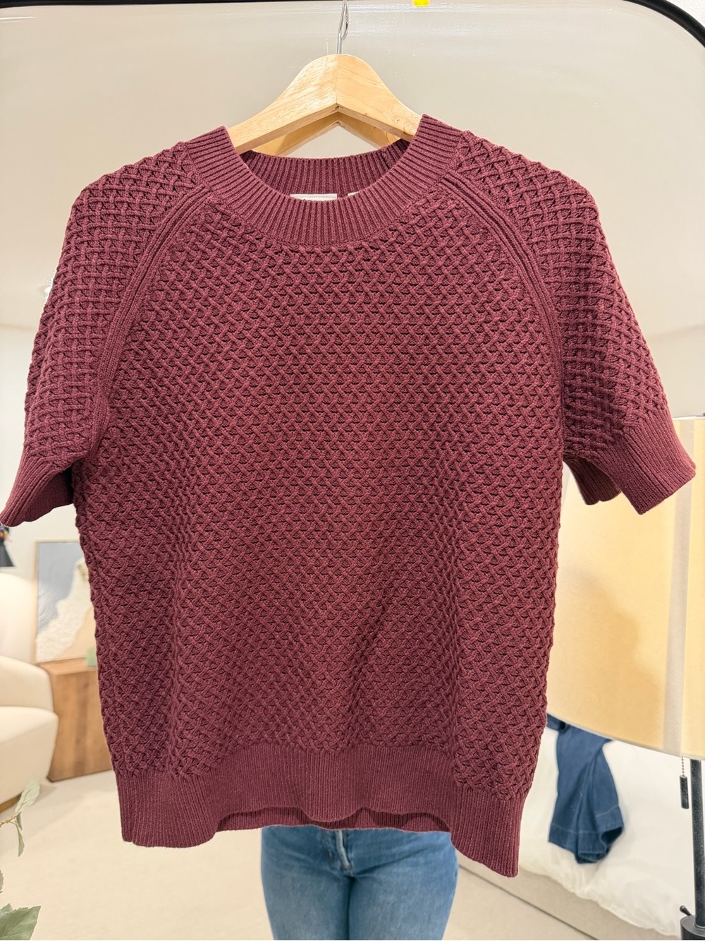 Varley Short-Sleeve Lucy Knit Top